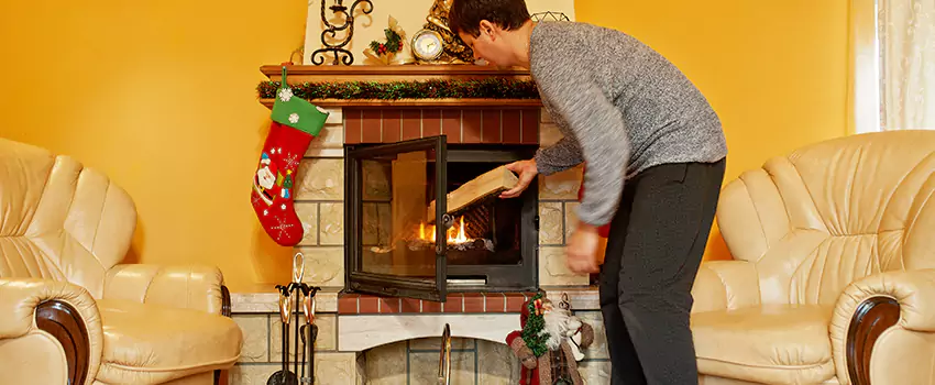 Rusted Metal Fireplace Restoration in Old Bridge, New Jersey
